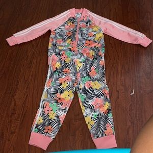 Toddler girl adidas joggers set size 3T Multicolor